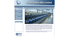 Desktop Screenshot of colonytextiles.com
