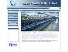 Tablet Screenshot of colonytextiles.com